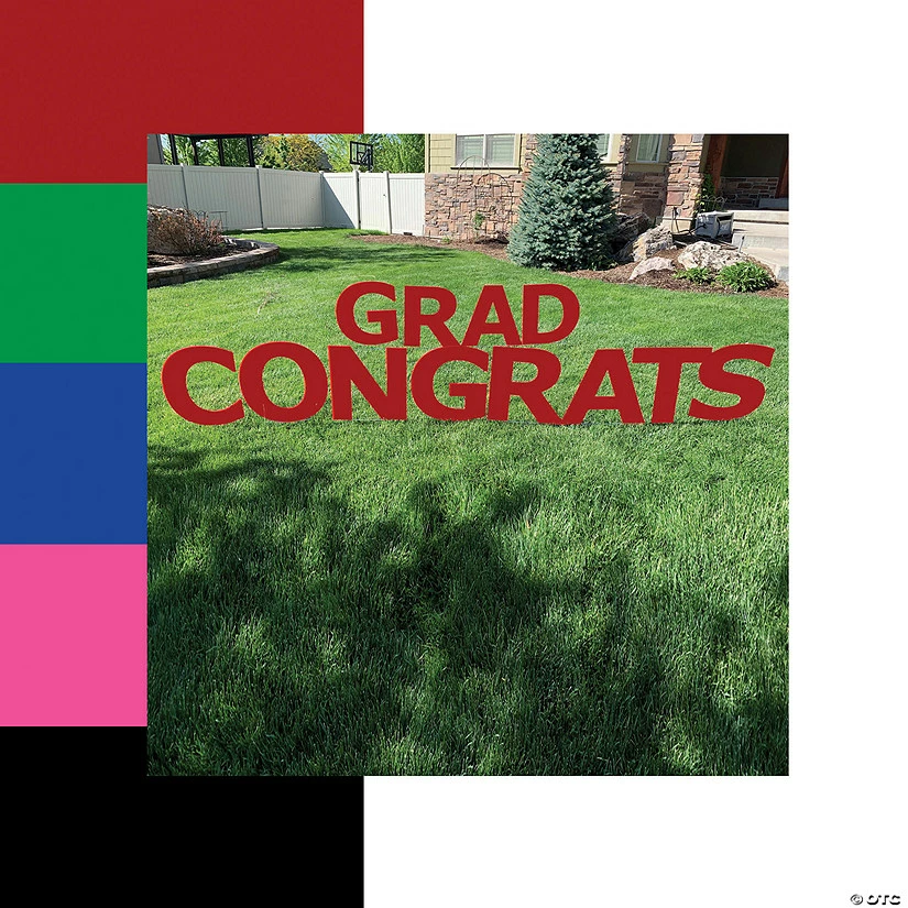 Deals π Congrats Grad Letters Yard Sign - 12 Pc. π 1 Deals π Congrats Grad Letters Yard Sign - 12 Pc. π