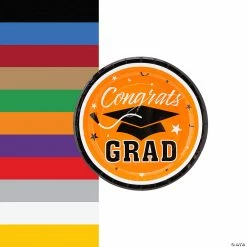 New 👏 Congrats Grad Solid Color Paper Dessert Plates - 25 Ct. 🥰
