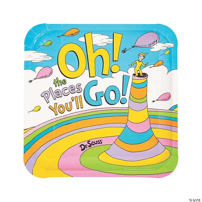 New đ Dr. Seuss⢠Oh, the Places Youâll Go Paper Dinner Plates - 8 Ct. â¤ď¸ 1 New đ Dr. Seuss⢠Oh, the Places Youâll Go Paper Dinner Plates - 8 Ct. â¤ď¸