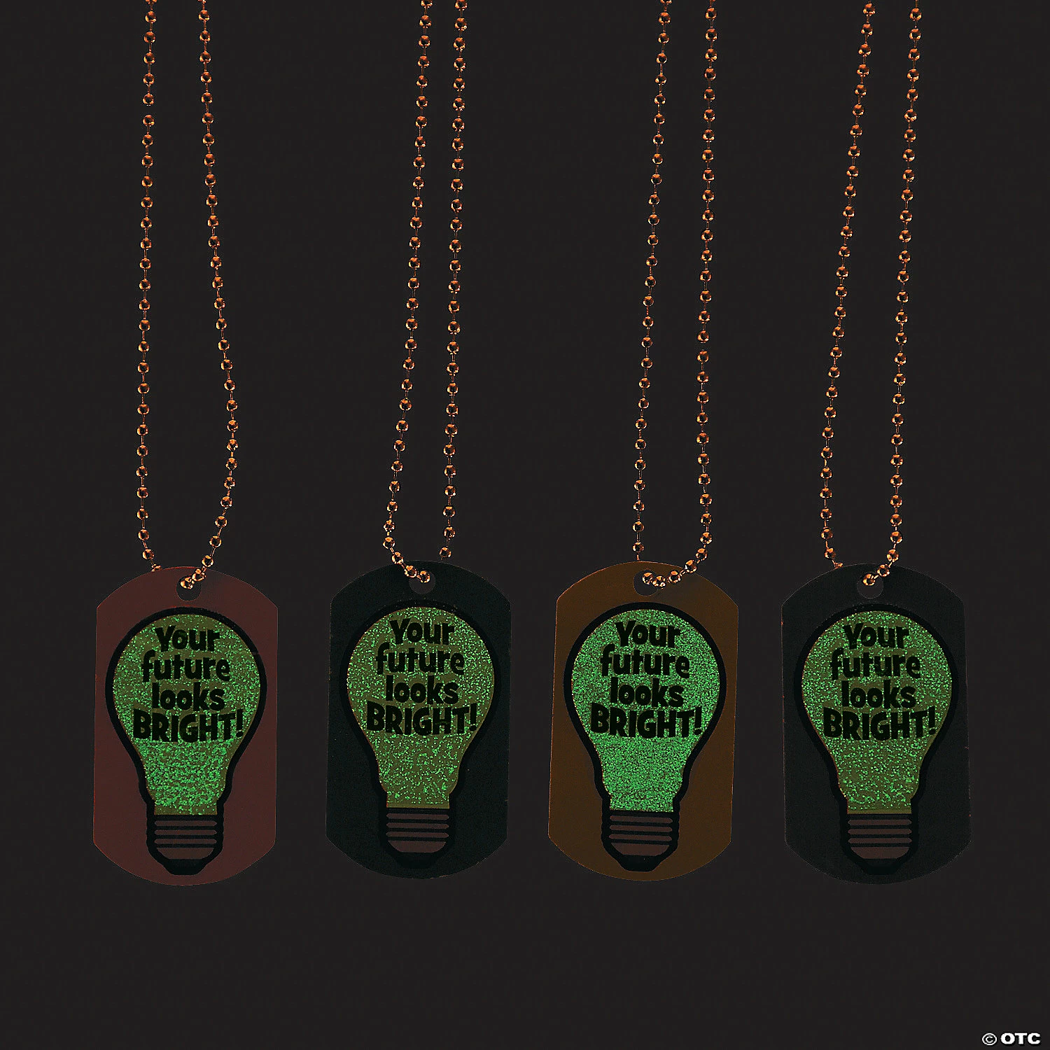 Best deal ⌛ Glow-in-the-Dark Your Future Looks Bright 🦮 Dog Tag Necklaces - 12 Pc. ⌛ 1 Best deal ⌛ Glow-in-the-Dark Your Future Looks Bright 🦮 Dog Tag Necklaces - 12 Pc. ⌛