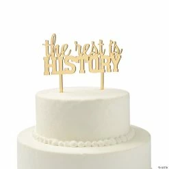 Hot Sale 🥰 Gold The Rest is History Wedding Cake Topper ✨