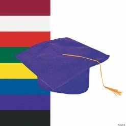 Buy 👍 Kids' Felt Elementary School Graduation Mortarboard Hats - 12 Pc. 🤩