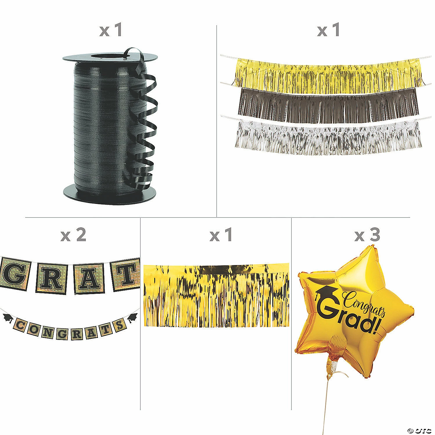 Wholesale π Metallic Graduation Car Parade Decorating Kit - 13 Pc. π 2 Wholesale π Metallic Graduation Car Parade Decorating Kit - 13 Pc. π - Image 2
