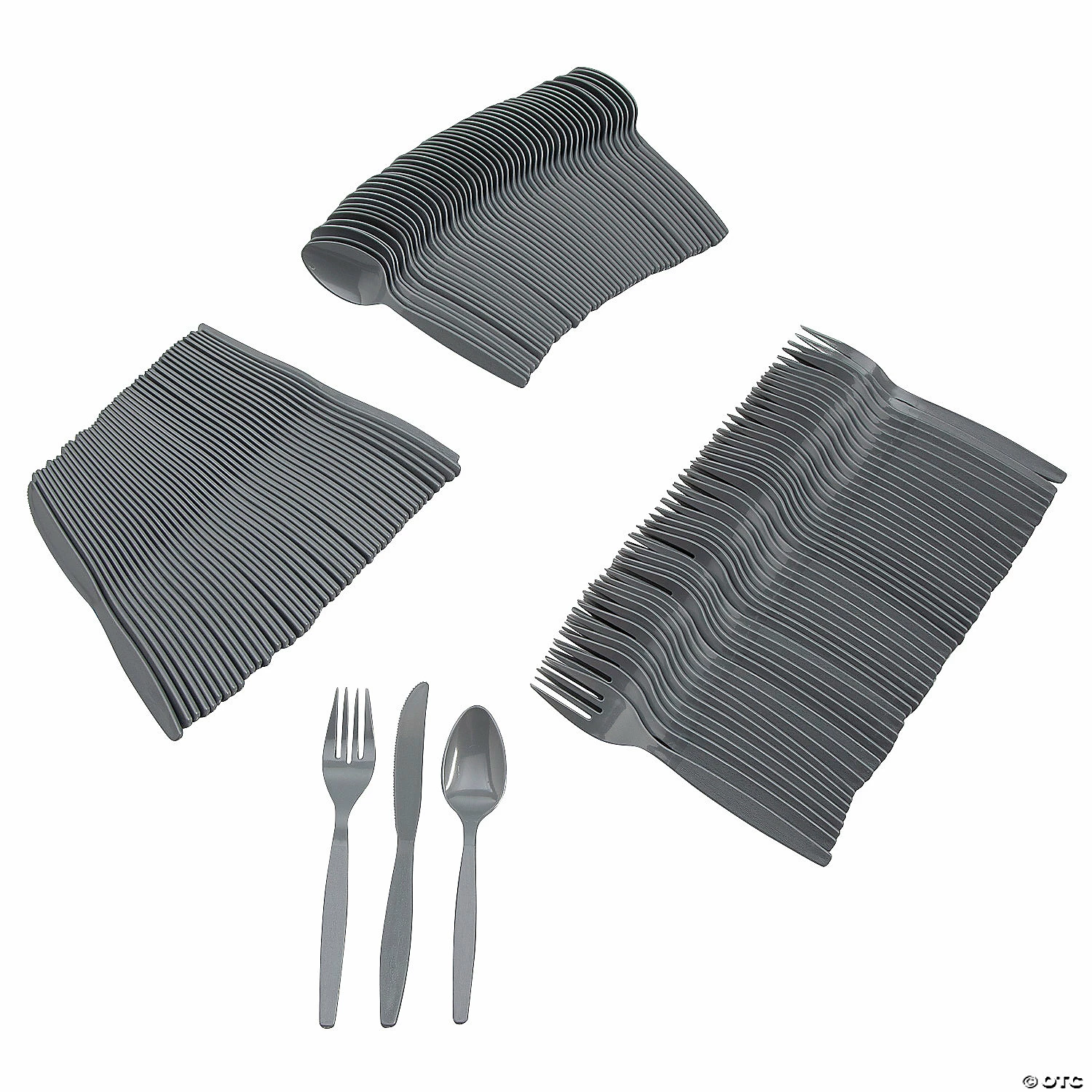 Best deal ✔️ Metallic Silver Rolled Cutlery Kit for 100 Guests 🧨 1 Best deal ✔️ Metallic Silver Rolled Cutlery Kit for 100 Guests 🧨