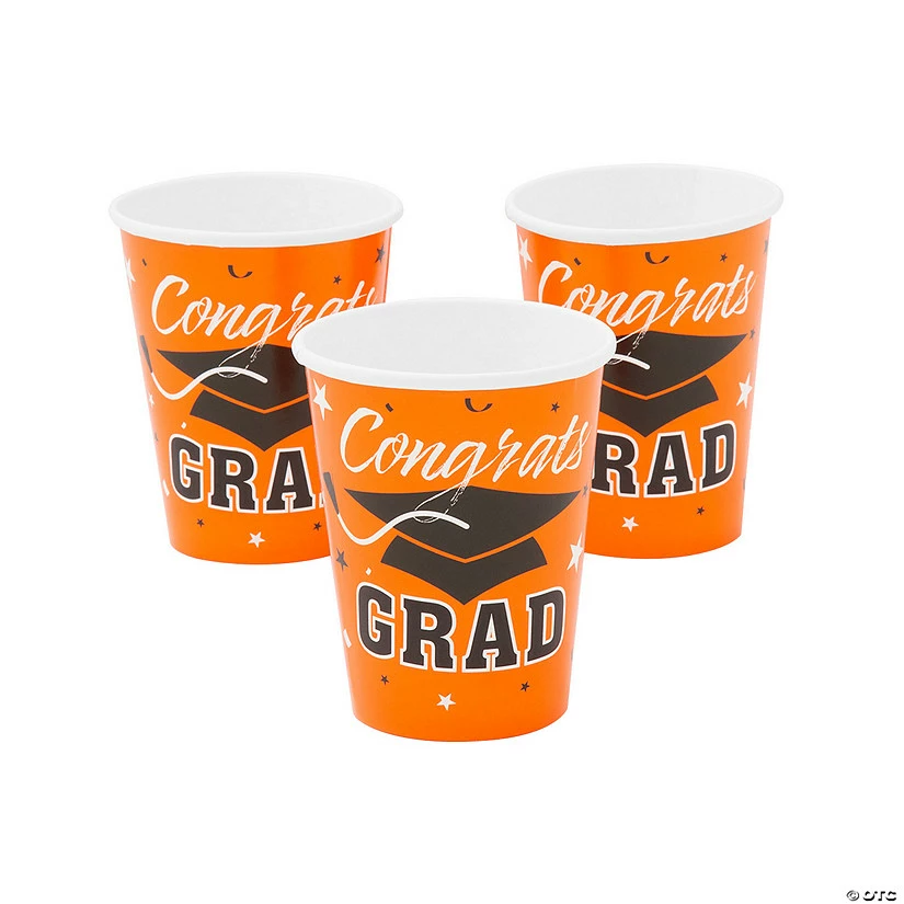 Deals π€© Congrats Grad Mortarboard Solid Color Paper Cups - 25 Ct. π 1 Deals π€© Congrats Grad Mortarboard Solid Color Paper Cups - 25 Ct. π