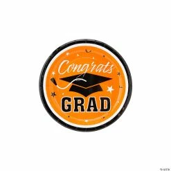 Coupon π Congrats Grad Solid Color Paper Dessert Plates - 25 Ct. β