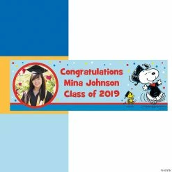 Wholesale ⌛ Peanuts® Graduation Photo Custom Banner 👍