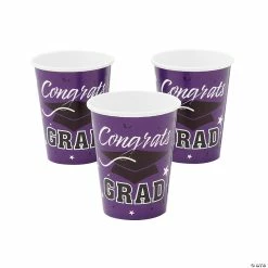 Deals β¨ Congrats Grad Mortarboard Solid Color Paper Cups - 25 Ct. π