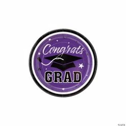 Discount π Congrats Grad Solid Color Paper Dessert Plates - 25 Ct. π₯