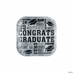 Deals π Rad Grad Square Paper Dessert Plates - 8 Ct. π