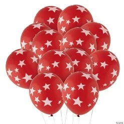 Budget 𧨠Stars 11" Latex Balloons β 24 Pc. π