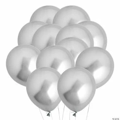 Hot Sale π― Chrome 5" Latex Balloons - 24 Pc. π