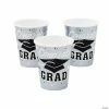 Hot Sale 🤩 Congrats Grad Mortarboard Solid Color Paper Cups - 25 Ct. 😍