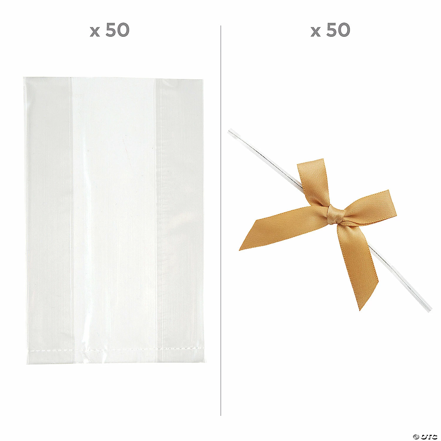 Cheapest π Small Clear Cellophane Bags with Gold Bow Kit for 50 β 2 Cheapest π Small Clear Cellophane Bags with Gold Bow Kit for 50 β - Image 2