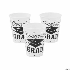 Brand new 🛒 Congrats Grad Mortarboard Solid Color Paper Cups - 25 Ct. 😉